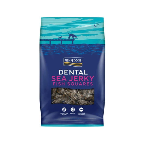 Fish4Dogs Dental - Sea Jerky Fish Squares 1 Fish4Dogs Dental - Sea Jerky Fish Squares