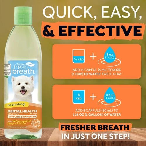 TropiClean - Fresh Breath Plus Skin & Coat Water Additive 2 TropiClean - Fresh Breath Plus Skin & Coat Water Additive – Bild 2